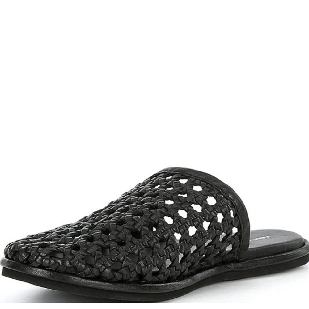 Free People Freya Woven Leather Flats 9.5 - Picture 3 of 3